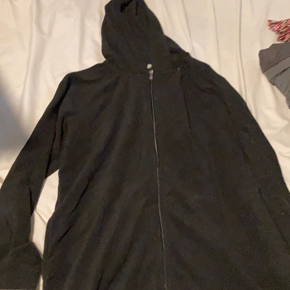 Hooded black onesie